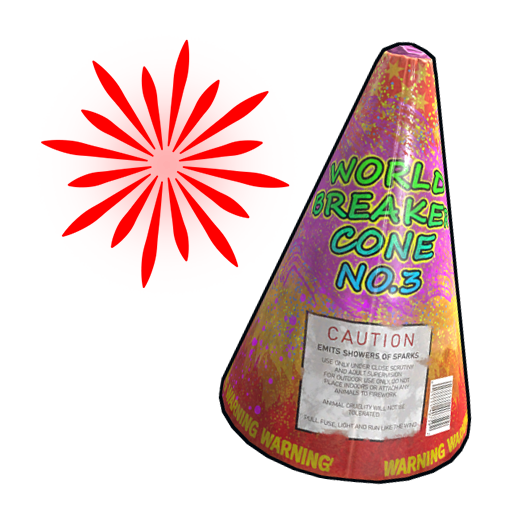 Red Volcano Firework