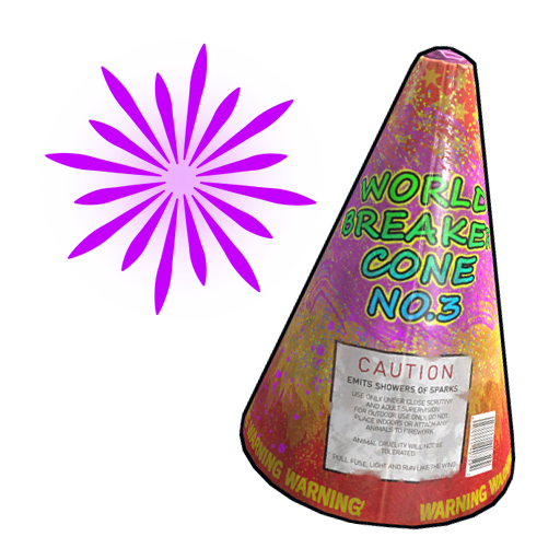 Violet Volcano Firework